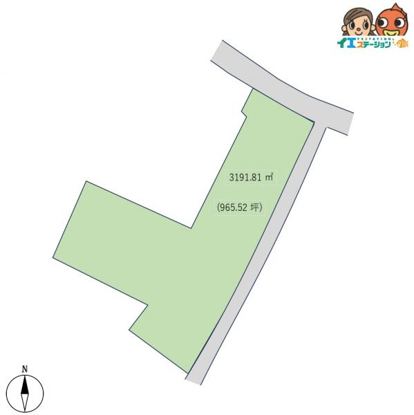 1772　山本郡八峰町八森字横間 区画図 