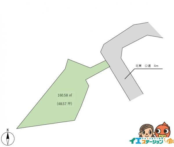 1471　秋田市土崎港相染町字中谷地 区画図 