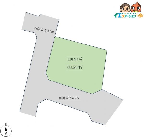 土地 能代市字寿域長根 JR五能線能代駅 378万円