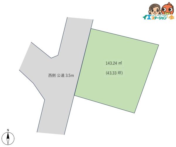 土地 能代市字寿域長根 JR五能線能代駅 228万円