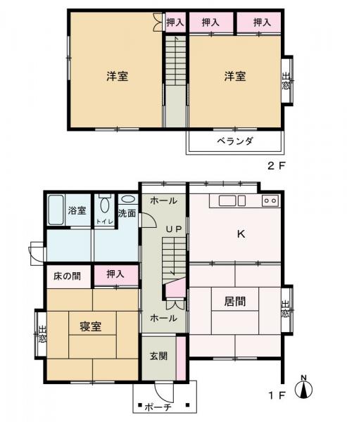 中古戸建 秋田市仁井田本町３丁目 JR奥羽本線四ッ小屋駅 890万円