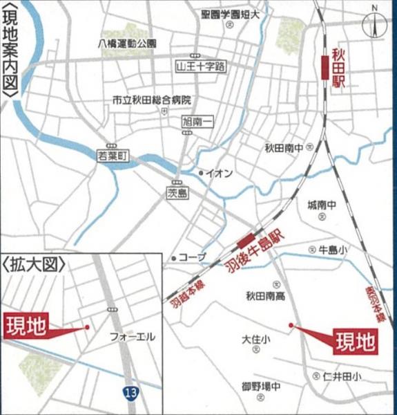 新築戸建 秋田市仁井田蕗見町7-44 JR羽越本線羽後牛島駅 2,350万円