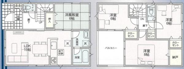 新築戸建 秋田市仁井田蕗見町7-44 JR羽越本線羽後牛島駅 2,350万円
