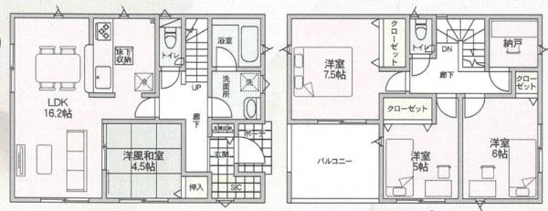 新築戸建 秋田市牛島東４丁目4-9 JR羽越本線羽後牛島駅 2,450万円