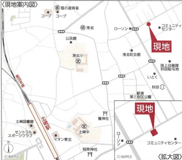 新築戸建 秋田市土崎港北３丁目7-42 JR奥羽本線土崎駅 2,450万円