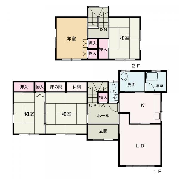 中古戸建 能代市字昇平岱 JR五能線能代駅 680万円