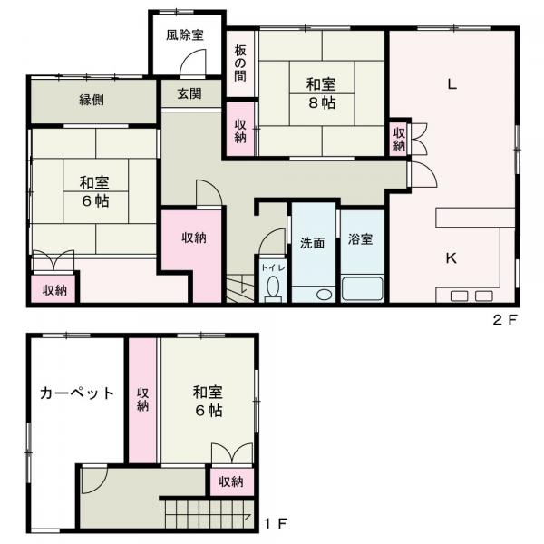 中古戸建 秋田市手形字才ノ浜 JR奥羽本線泉外旭川駅 1,350万円