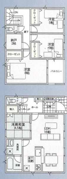 新築戸建 秋田市土崎港北５丁目1-4 JR奥羽本線土崎駅 2,390万円
