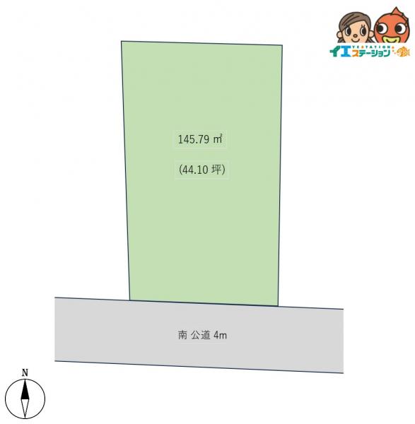 土地 秋田市牛島西２丁目 JR羽越本線羽後牛島駅 660万円