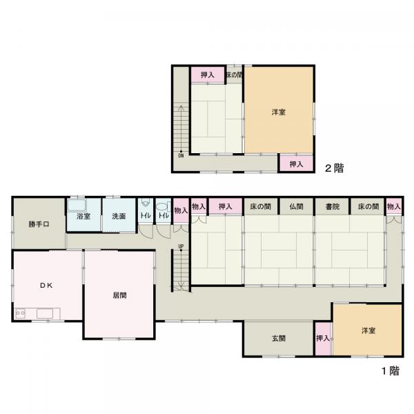 中古戸建 能代市字轟 JR奥羽本線富根駅 168万円