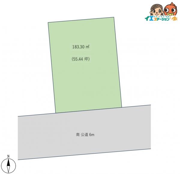 土地 秋田市仁井田栄町 JR羽越本線羽後牛島駅 830万円
