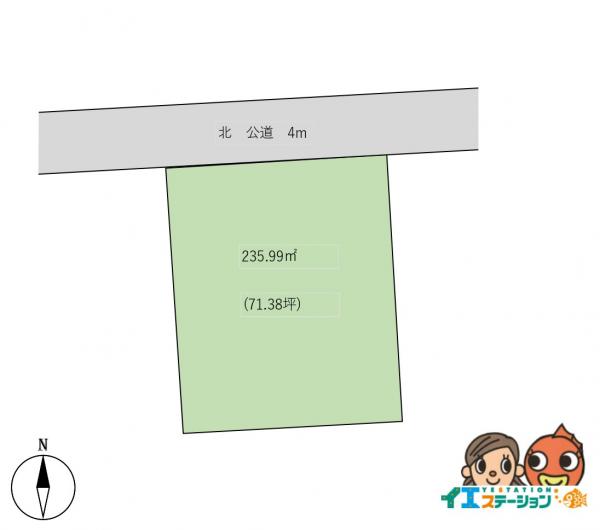 土地 秋田市保戸野桜町 JR奥羽本線泉外旭川駅 1,700万円