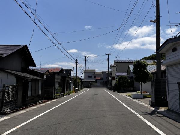 1924　能代市清助町 前面道路含む現地写真 