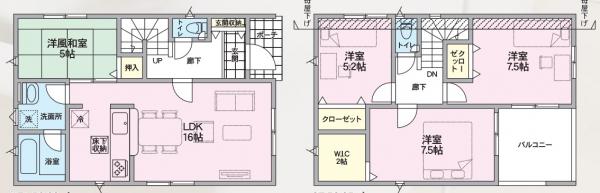 新築戸建 秋田市仁井田福島１丁目2-15 JR羽越本線羽後牛島駅 2,190万円