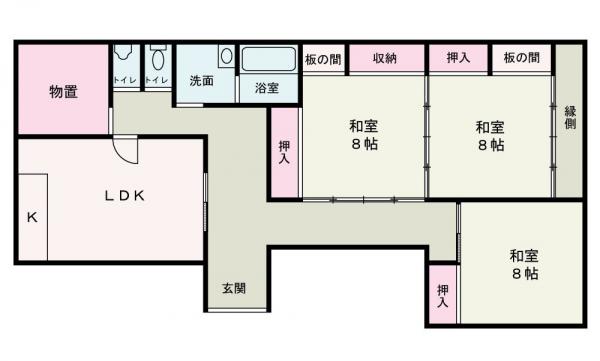 中古戸建 潟上市昭和乱橋字後堰鴨田 JR奥羽本線大久保駅 550万円
