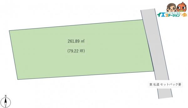 土地 秋田市飯島松根東町 JR奥羽本線上飯島駅 680万円