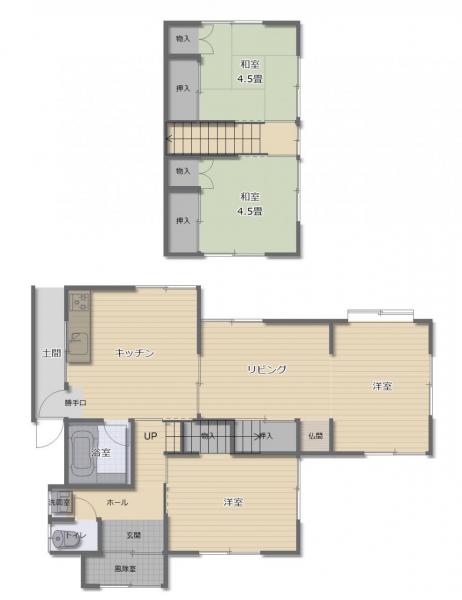 中古戸建 秋田市手形からみでん JR奥羽本線秋田駅 570万円