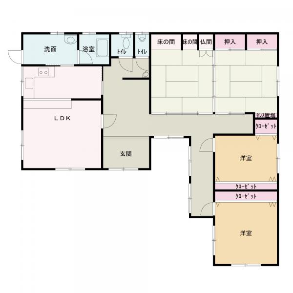 中古戸建 能代市字坊ケ崎 JR五能線能代駅 878万円