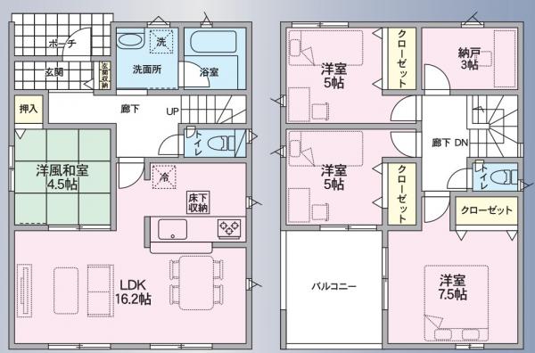 新築戸建 秋田市楢山本町5-5 JR羽越本線羽後牛島駅 2,790万円