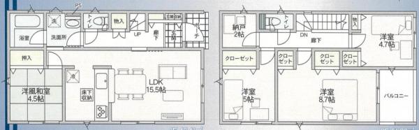新築戸建 秋田市東通観音前2-21 JR奥羽本線秋田駅 2,690万円