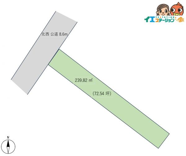 土地 秋田市旭南２丁目 JR奥羽本線秋田駅 890万円
