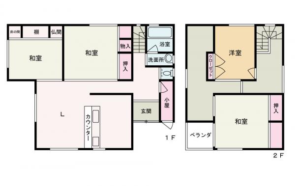 中古戸建 能代市末広町 JR五能線能代駅 428万円