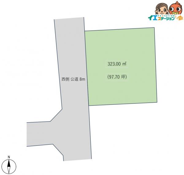 土地 秋田市広面字釣瓶町 JR奥羽本線秋田駅 2,400万円