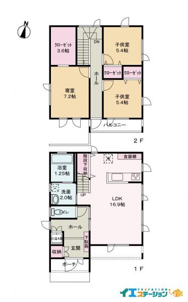 中古戸建 能代市字大瀬儘下 JR五能線能代駅 2,380万円