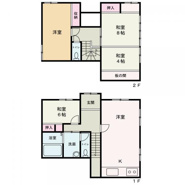 中古戸建 秋田市寺内児桜２丁目 JR奥羽本線泉外旭川駅 860万円
