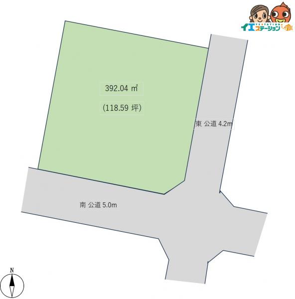 土地 山本郡三種町志戸橋字新田 JR奥羽本線北金岡駅 158万円