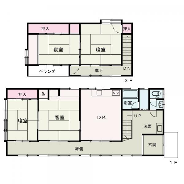 中古戸建 山本郡三種町森岳字西囲 JR奥羽本線森岳駅 138万円