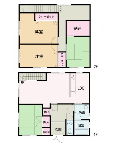 中古戸建 能代市能代町字中川原 JR五能線能代駅 738万円