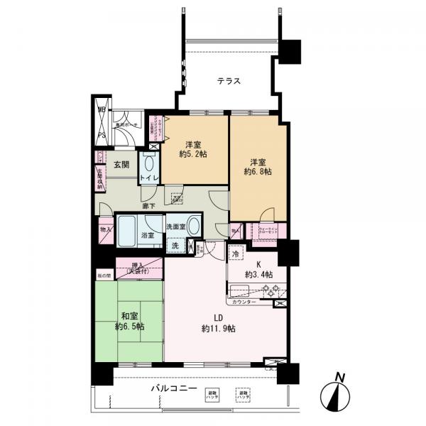 中古マンション 秋田市中通６丁目 JR秋田新幹線秋田駅 2,090万円
