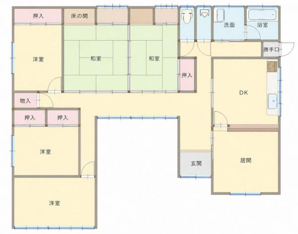 中古戸建 山本郡三種町外岡字中嶋 JR奥羽本線北金岡駅 780万円