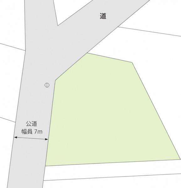 土地 能代市落合字綱割 JR五能線向能代駅 80万円