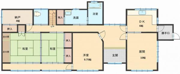 中古戸建 能代市字昇平岱 JR五能線能代駅 474万円
