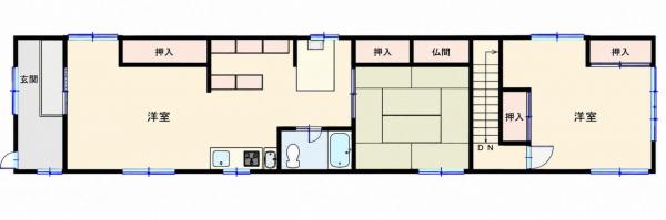 中古戸建 秋田市楢山登町 JR羽越本線羽後牛島駅 800万円