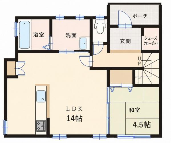 中古戸建 秋田市新屋沖田町 JR羽越本線新屋駅 2,490万円