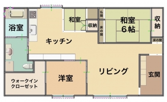 隼人町真孝2380-19 間取り図 