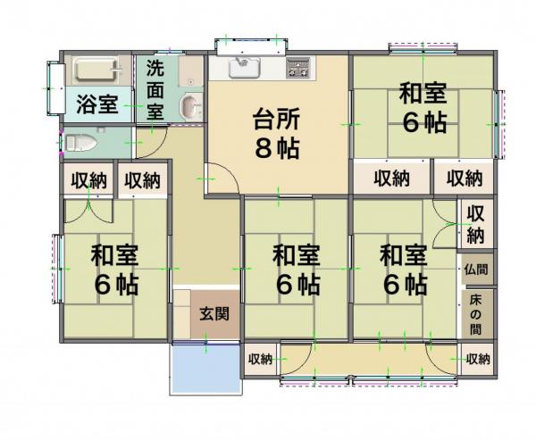 中古戸建 姶良市東餅田3997-8 JR日豊本線帖佐駅 980万円