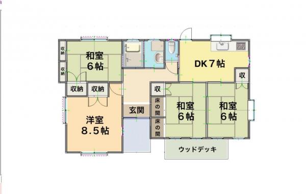 国分府中23番11、23番2、23番15 間取り図 