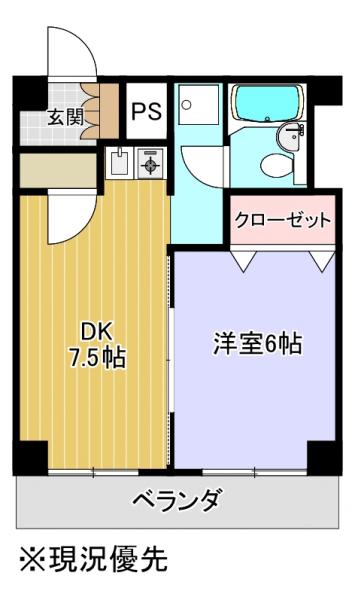 富士市水戸島本町10-25ダイアパレス 間取り図 