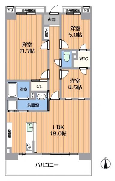 中古マンション 春日井市前並町1丁目 名鉄小牧線春日井駅 2080万円