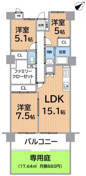 中古マンション 春日井市浅山町2丁目 JR中央本線春日井駅 1640万円