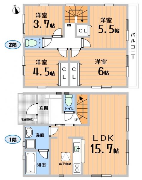 新築戸建 春日井市熊野町北1丁目 JR中央本線神領駅 2490万円
