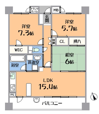 中古マンション 名古屋市千種区竹越2丁目 名古屋市名城線茶屋ヶ坂駅 2798万円
