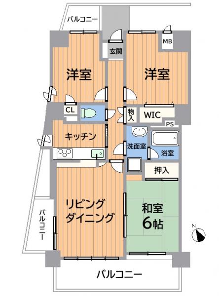 中古マンション 名古屋市守山区城土町 ガイドウェイバス志段味線白沢渓谷駅 1590万円