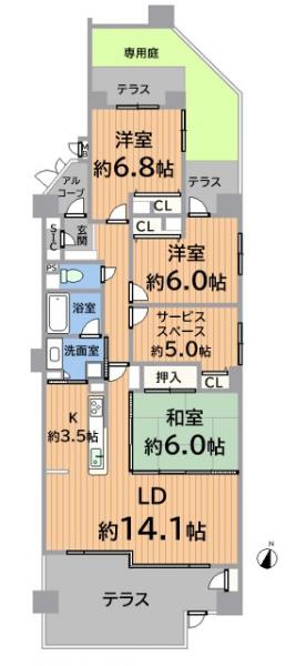 中古マンション 名古屋市守山区小幡太田 名鉄瀬戸線小幡駅 2780万円