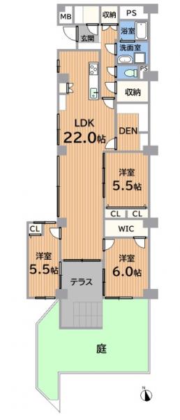 中古マンション 愛知県名古屋市千種区南ケ丘1丁目 名古屋市名城線自由ヶ丘駅 2190万円