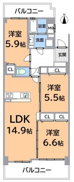 中古マンション 春日井市白山町8丁目 JR中央本線高蔵寺駅 1890万円